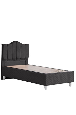Baza, Trend Tek Kişilik Baza Başlık Letto Yatak Seti - Antrasit