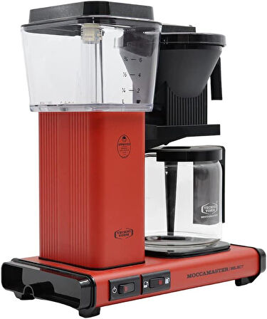 Moccamaster Select Kırmızı Cam Potlu Filtre Kahve Makinesi Teşhir