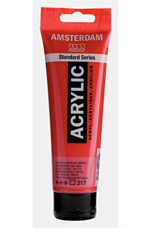 Amsterdam Akrilik Boya 120ml 317 Transparent Red Medium