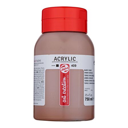 Talens Art Creation Akrilik Boya 750ml Burnt Umber 409