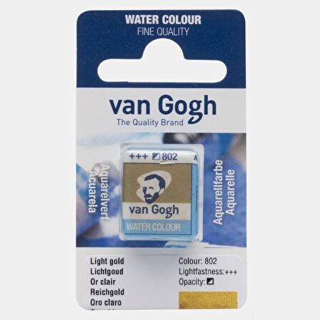 Van Gogh Tablet Sulu Boya Yedek Light Gold 802