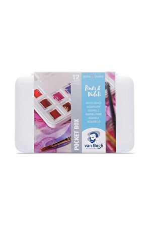 Talens Van Gogh Pinks Suluboya Seti 12 Renk - Fırça Hediyeli