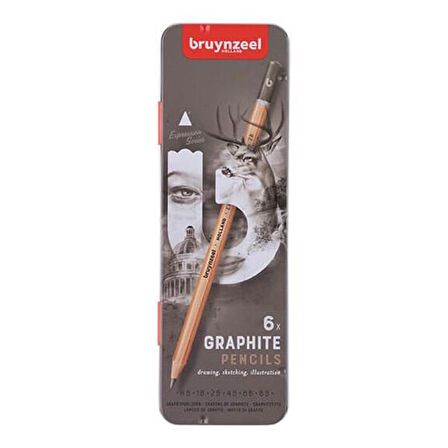 Bruynzeel Expression Graphite Dereceli Kalem 6lı Set