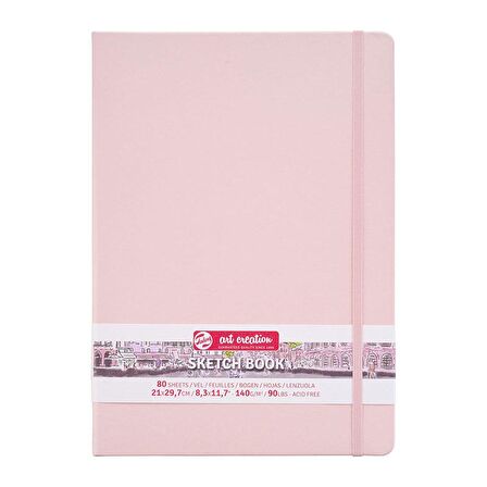 Talens Art Creation Sketch Book 21x29,7cm 140g 80 Yp Pastel Pembe