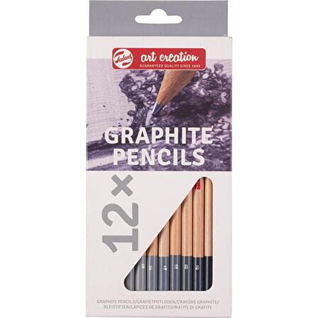 Talens Art Creation Graphite Pencils Dereceli Karakalem Eskiz Çizim Seti 12 li