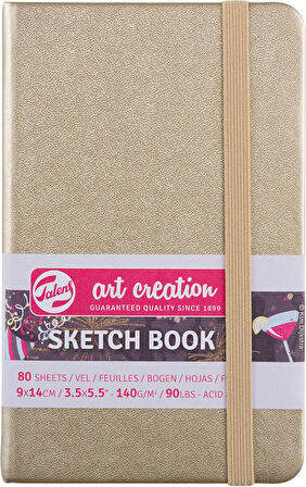 Art Creatıon Eskiz Defteri 140 Gr   9 X 14 Cm Altın