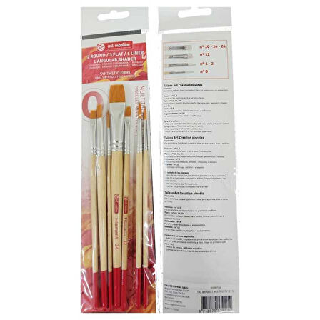 Talens Art Creation Multi Teknik Fırça Seti 7'li Set - O / RT9099006M