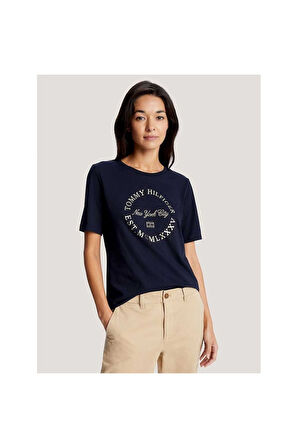 Desen Baskılı Kadın T-Shirt