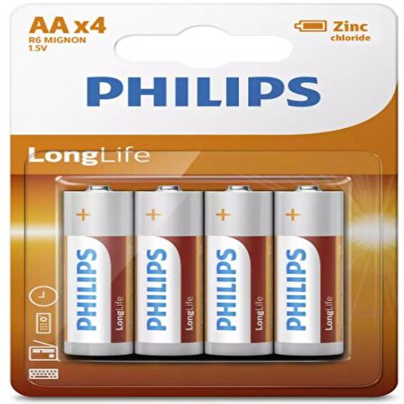 Philips Longlıfe Cınko Aa X4 R6L4B/10