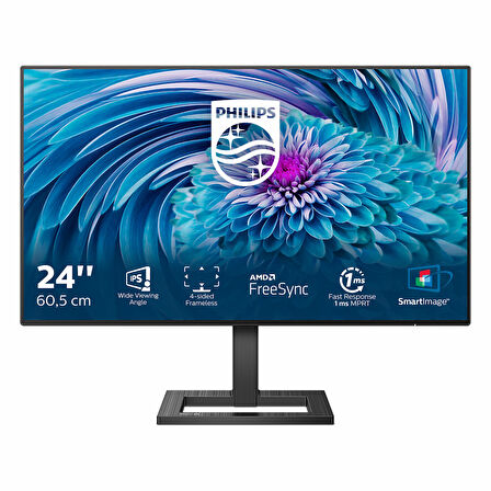 Philips 242E2FA 23.8" 75Hz 1Ms VGA+HDMI+DP FullHD FreeSync IPS Vesa Monitör