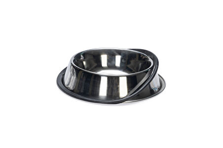 Beeztees Köpek Mama Su Kabı, Paslanmaz Çelik, Kaymaz, 18cm, 700ml