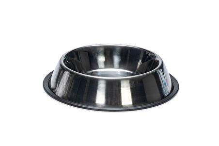 Beeztees Köpek Mama Su Kabı, Paslanmaz Çelik, Kaymaz, 22cm, 1,6L