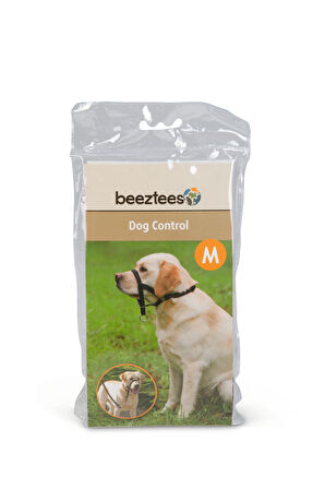 Beeztees Köpek Eğitim Tasması, Baş Kontrollu, Siyah, M