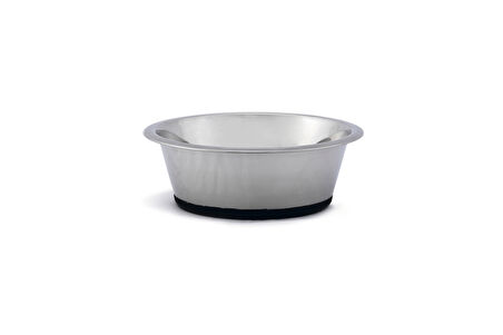 Beeztees Köpek Mama Su Kabı, Kaymaz Tabanlı, Paslanmaz Çelik, 20cm, 1,8L