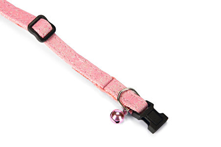 Beeztees Kedi Boyun Tasması, Zilli, Pembe, 23-32cm