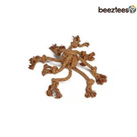 Beeztees Ahtapot Şeklinde İp Köpek Oyuncağı Turuncu 32 Cm