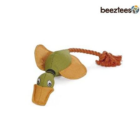 Beeztees Kumaş İpli Ördek Köpek Oyuncağı 45 cm