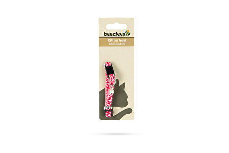 Beeztees Yavru Kedi Boyun Tasması, Zilli, Pembe, 16-23cm