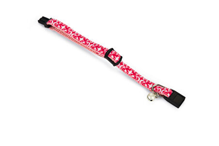 Beeztees Yavru Kedi Boyun Tasması, Zilli, Pembe, 16-23cm