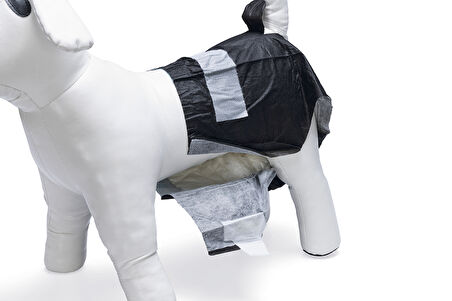 Beeztees Köpek Alt Bezi, Mükemmel Uyum, Kullan-At, Siyah, 10 Adet, L