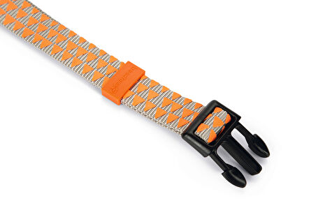Beeztees Köpek Boyun Tasması, Açık Gri Turuncu, 48-70cm