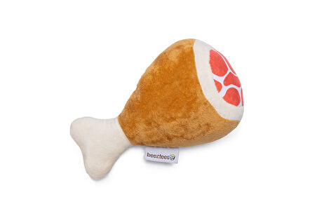 Beeztees Köpek Oyuncağı, But, Peluş, Kahverengi, 22x11,5x10cm