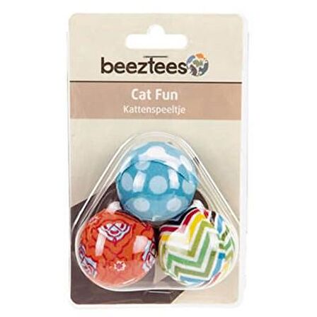 Beeztees Bolinas Kedi Oyun Topu 3'lü 4cm