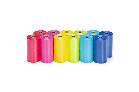 Beeztees Köpek Dışkı Toplama Poşeti, Çeşitli Renklerde, 12x20Adet