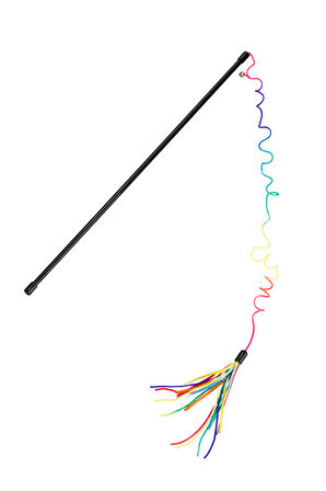 Beeztees Kedi Oltası, Zilli, Kurdelalar Uc, Uzun Dayanıklı ip-110cm, Çeşitli Renklerde, 50cm