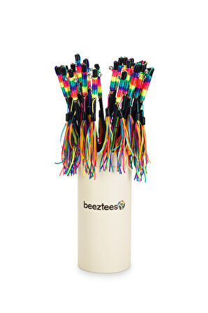 Beeztees Kedi Oltası, Zilli, Kurdelalar Uc, Uzun Dayanıklı ip-110cm, Çeşitli Renklerde, 50cm