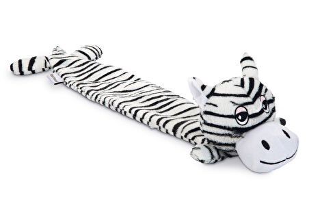 Beeztees Köpek Oyuncağı, Sesli, Zebra, Peluş, Siyah/Beyaz, 53x10x5cm