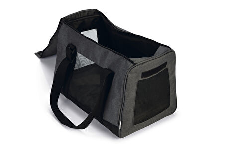 Beeztees Köpek veya Kedi Taşıma Çantası, 5Kg'ye kadar, Antrasit, 40x20x29cm