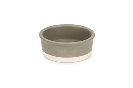 Beeztees DBL Köpek Mama Su Kabı, Seramik, Mat Gri, 13cm, 160ml