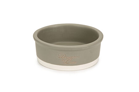 Beeztees DBL Köpek Mama Su Kabı, Seramik, Mat Gri, 16cm, 350ml
