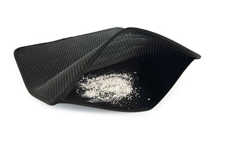 Beeztees Kedi Tuvaleti Paspası, İki Katmanlı, Siyah, 60x50cm