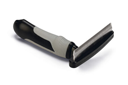 Beeztees Kısa ve Uzun Tüylü Köpek Alt Kürk Tarağı, Siyah Gri, L, 16cm, 16x11x5cm