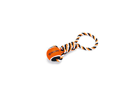 Beeztees Köpek Oyuncağı, Diş İpi Tutamaçlı Tenis Topu, 30x7x6,3cm, 135gr