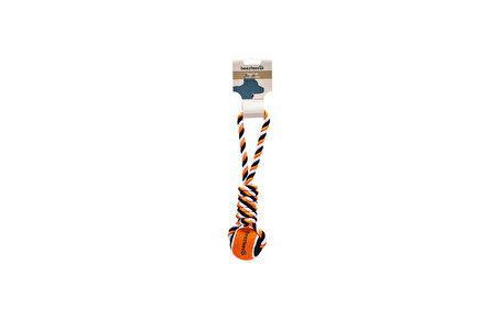 Beeztees Köpek Oyuncağı, Diş İpi Tutamaçlı Tenis Topu, 30x7x6,3cm, 135gr