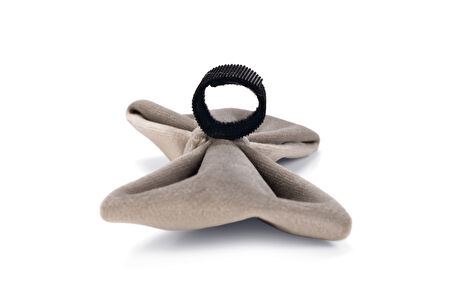 Beeztees DBL Köpek Papyonu, Kadife, Gri, 12cm