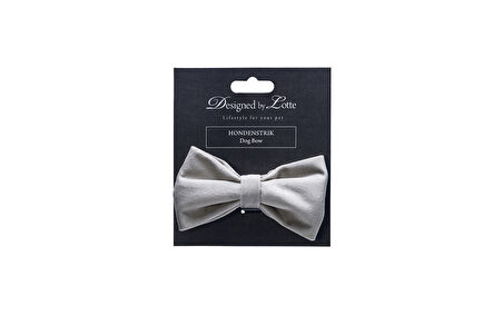 Beeztees DBL Köpek Papyonu, Kadife, Gri, 12cm