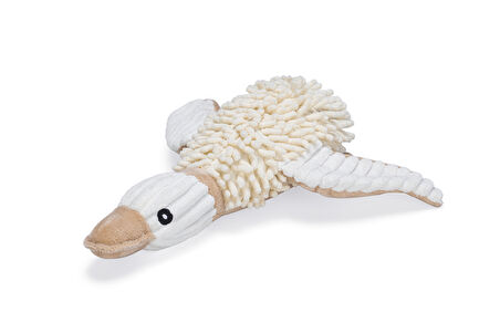 Beeztees Köpek Oyuncağı, Ördek, Peluş, Beyaz, 33x33x9cm