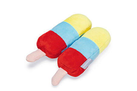 Beeztees Köpek Oyuncağı, Dondurma, Peluş, Renkli, 2 Adet, 18x12x4,5cm