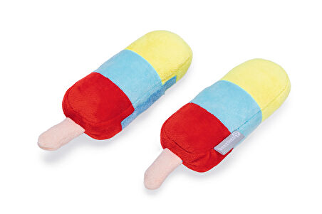 Beeztees Köpek Oyuncağı, Dondurma, Peluş, Renkli, 2 Adet, 18x12x4,5cm