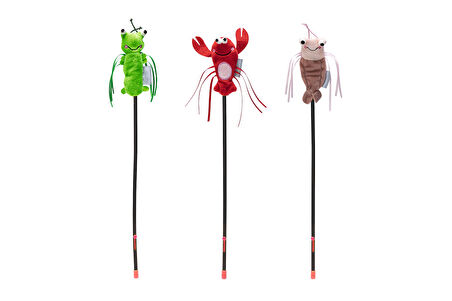 Beeztees Kedi Oltası, Oyuncaklı, Peluş, Kurdelalar, Çeşitli Renklerde, 40cm