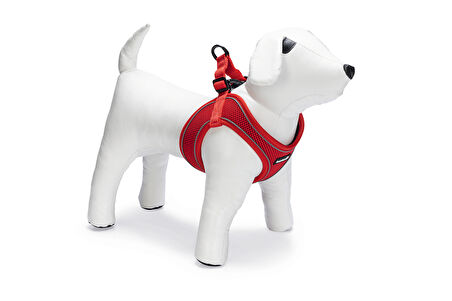 Beeztees Köpek Göğüs Tasması, Neopren, Kırmızı, M, 41-46cm