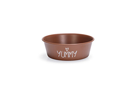 Beeztees Yavru Köpek Mama Su Kabı, Paslanmaz Çelik, Kaymaz Taban, Kiremit, 13cm, 470ml