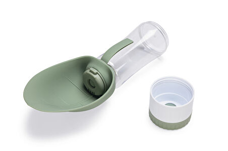 Beeztees Köpek Seyahat Su Şişesi, Ödül Kabı, Silikon, Çeşitli Renklerde, 25x9x9cm, 600ml