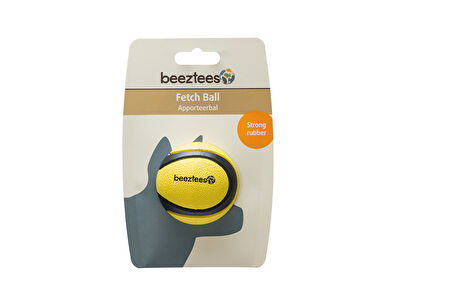 Beeztees Köpek Oyuncağı, Yüzen, Tenis Topu, Kauçuk, Siyah/Sarı, 6,3cm