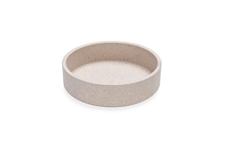 Beeztees DBL Kedi Mama Su Kabı, Bambu, Bej 12cm, 250ml