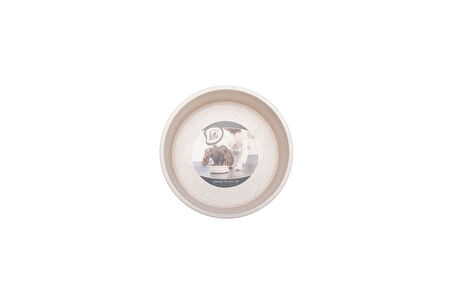 Beeztees DBL Köpek Mama Su Kabı, Bambu, Bej, 14cm, 410ml